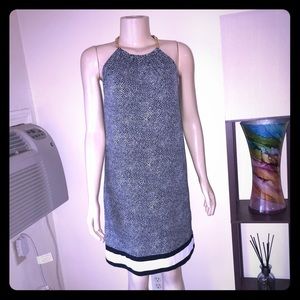 Michael Kors chain cold shoulder dress